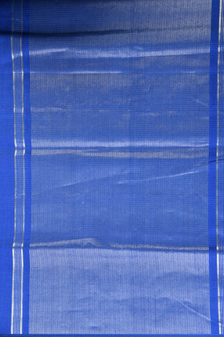 Cobalt Blue Mangalagiri Cotton Saree