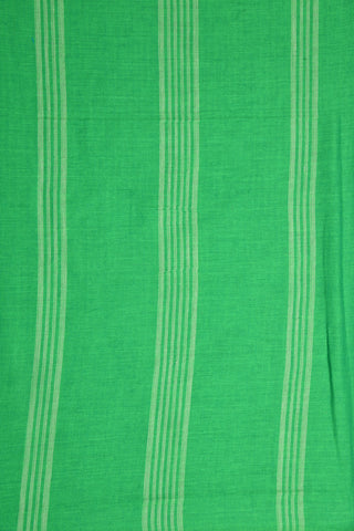 Contrast Border Green Bengal Cotton Saree