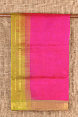 Contrast Pallu Pink Silk Cotton Saree