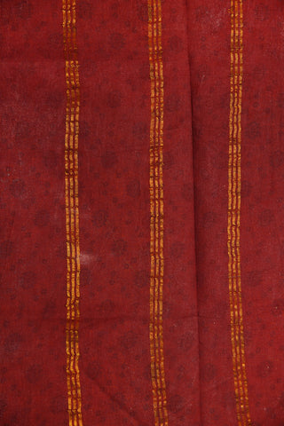 Allover Pattern With Zari Border Marigold Yellow Sungudi Cotton Saree