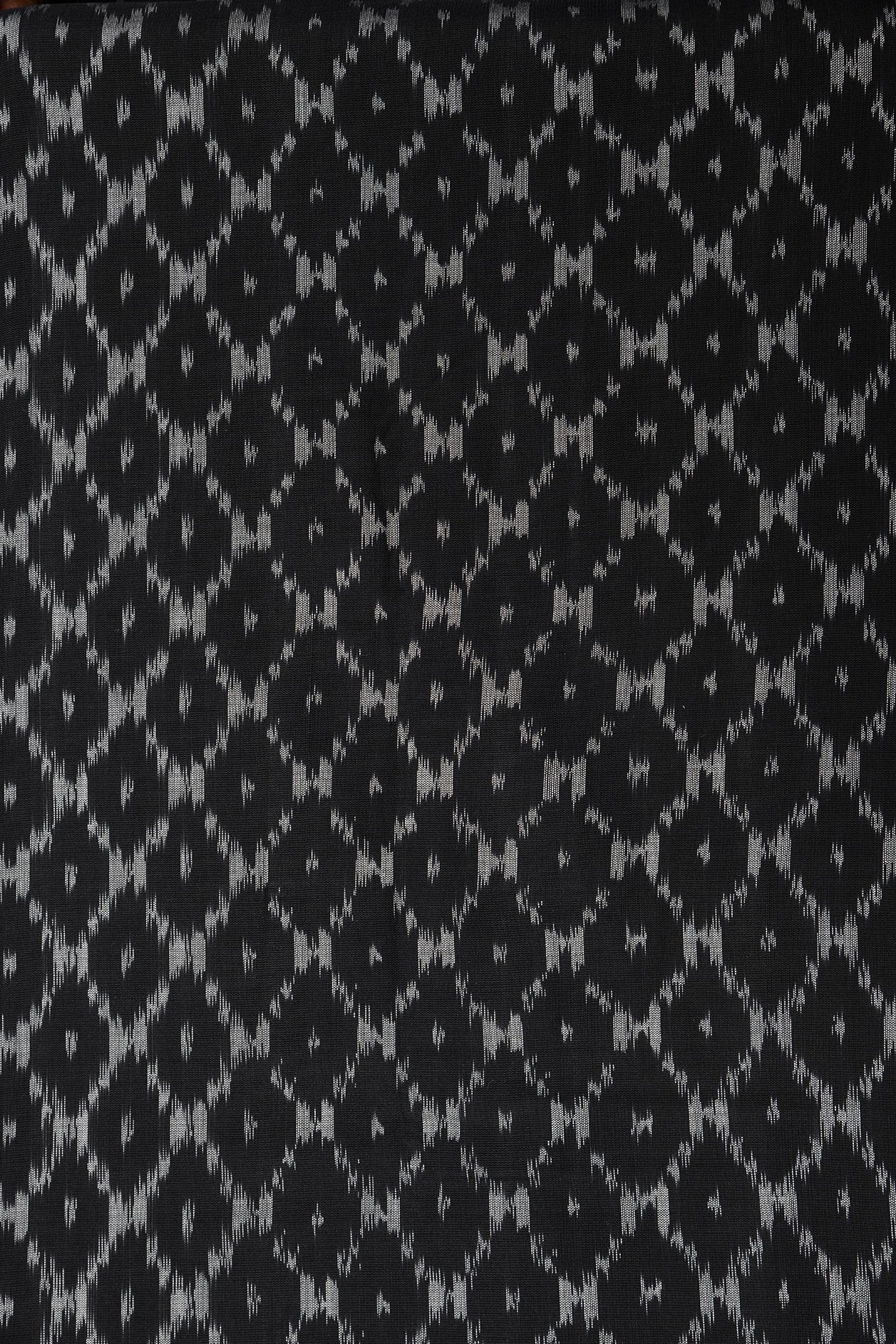 Diamond Ikat Design Grey Pochampally Cotton Saree
