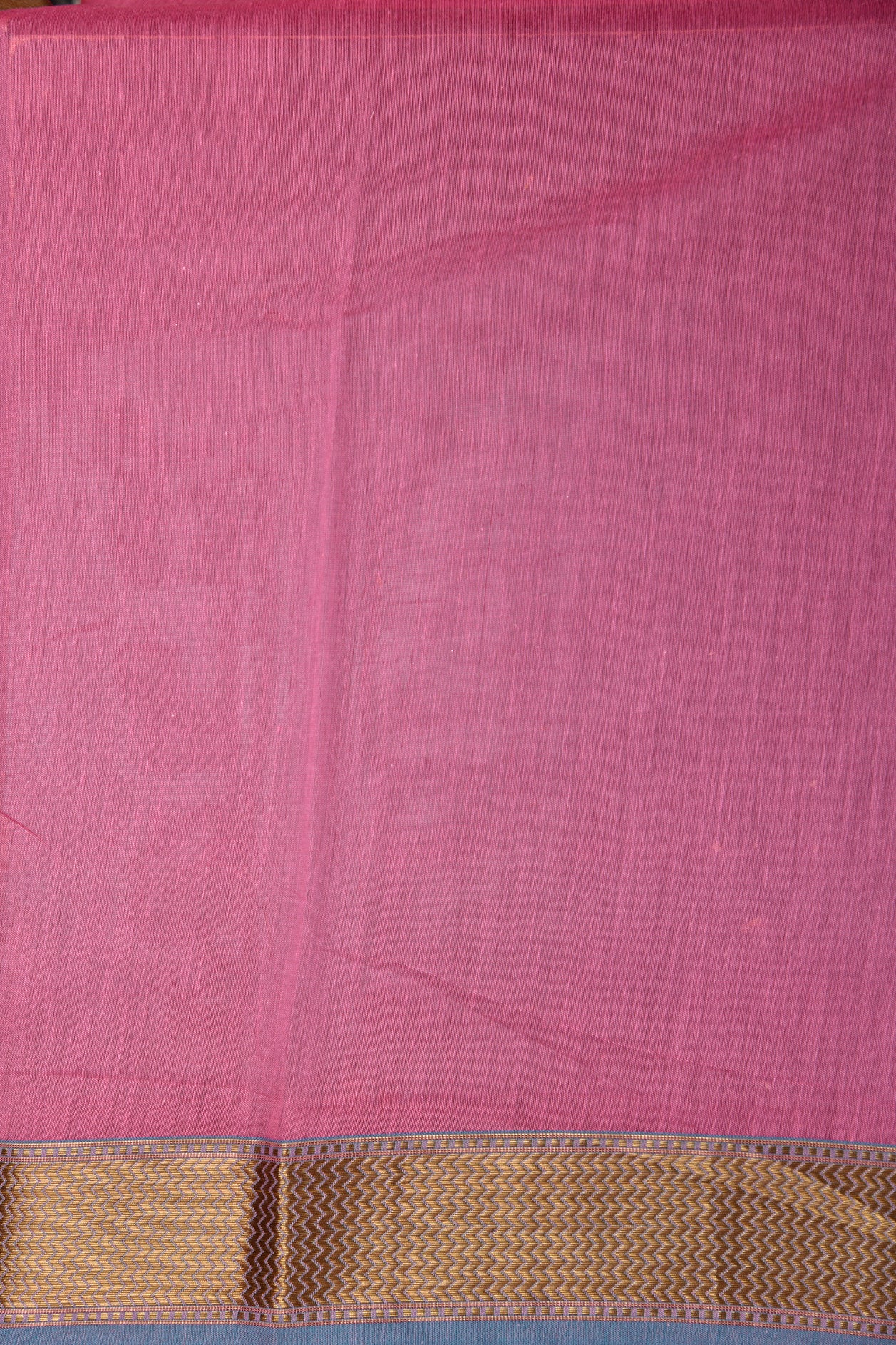 Floral Design Pink Chanderi Cotton Saree