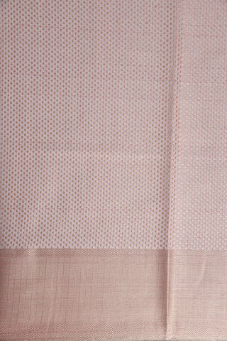Floral Design Rose Pink Semi Banaras Saree