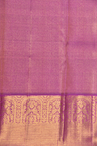 Cart With Peacock Design Border With Brocade Light Pink Kanchipuram Silk Saree