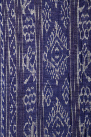 Grey Odisha Ikat Cotton Saree