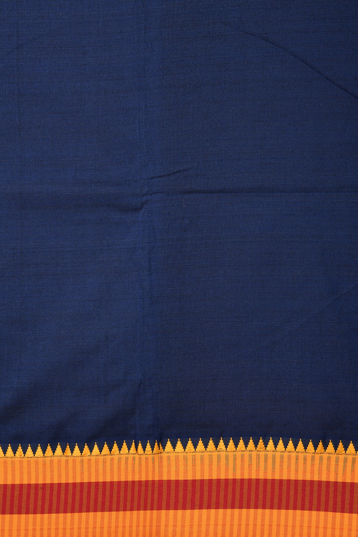 Indigo Blue Dharwad Cotton Saree