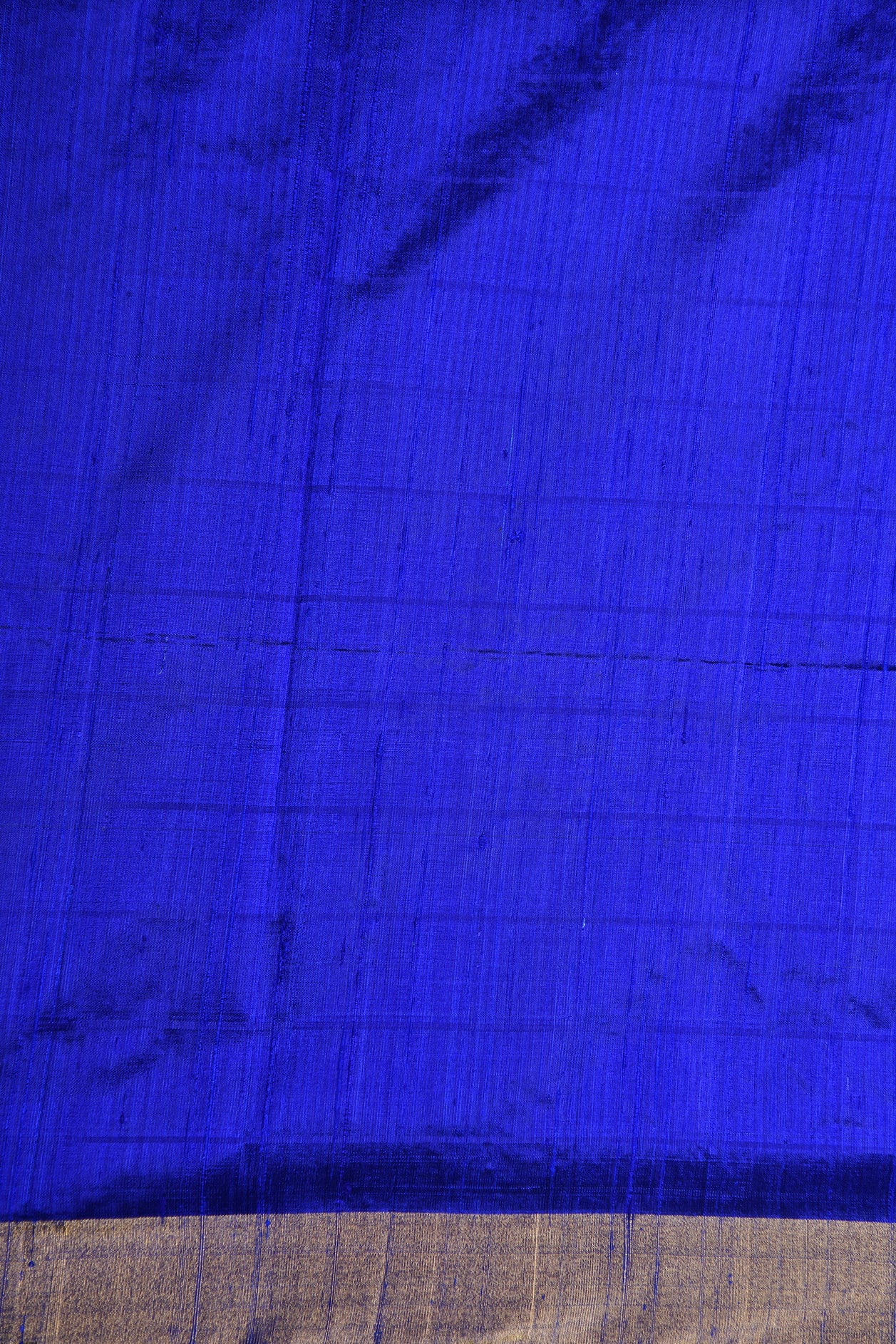 Zari Border With Monochrome Checks Turquoise Blue Jute Silk Saree