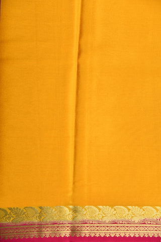Marigold Yellow Mysore Silk Saree