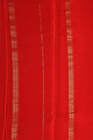 Zari Checks Red Mysore Silk Saree