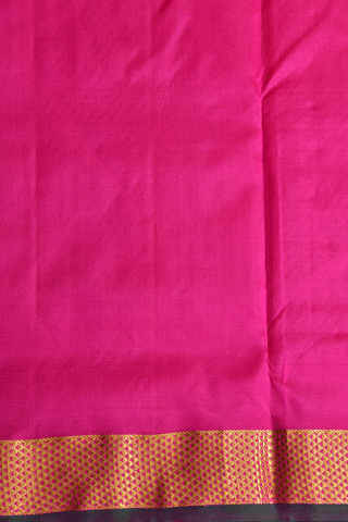 Arai Madam Border Pink Nine Yards Silk Cotton Saree