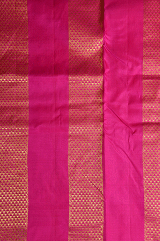 Arai Madam Border Pink Nine Yards Silk Cotton Saree