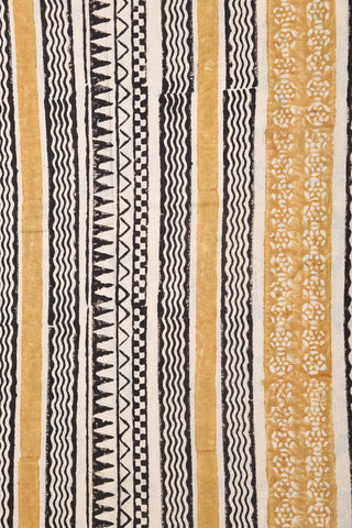 Paisley Design Beige Jaipur Cotton Saree