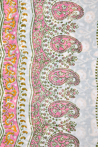 Paisley Design Green Hyderabad Cotton Saree