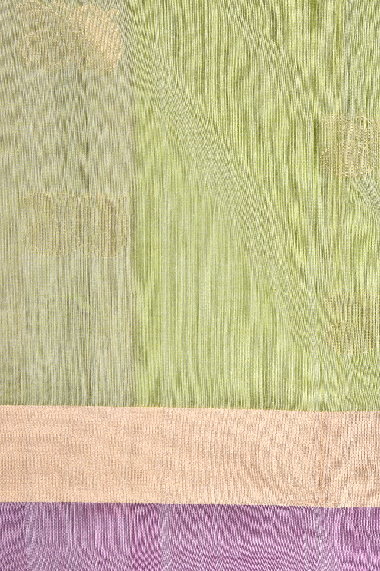 Pastel Green Kora Silk Cotton Saree