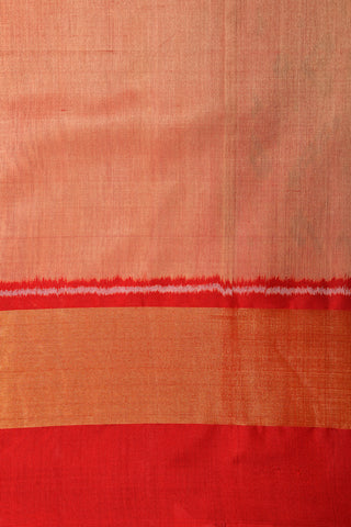 Light Pink Patola Plain Silk saree