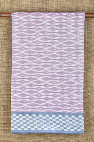 Geometric Pattern Dusty Lavendar Pochampally Cotton Saree