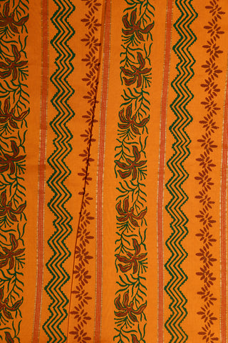 Contrast Border With Mandala Motif Maroonish Red Printed Silk Cotton Saree