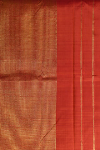 Checked Design Maroon Kanchipuram Printed Silk Saree