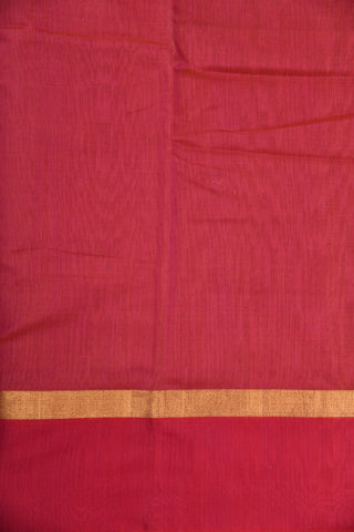 Blush Red Kora Silk Cotton Saree