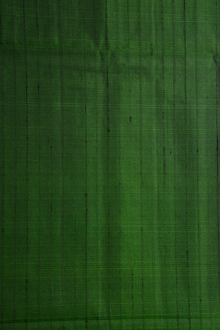 Sap Green Stripes Plain Silk Saree
