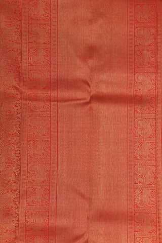 Rettai Pettu Border With Multicolor Checks Annam And Rudraksh Butta Kanchipuram Silk Saree