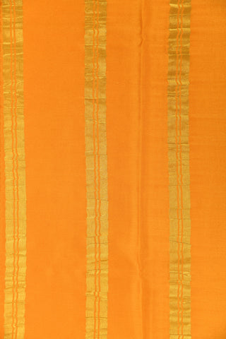 Orange Mysore Silk Saree