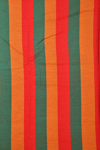 Striped Border Maroon Dharwad Cotton Saree