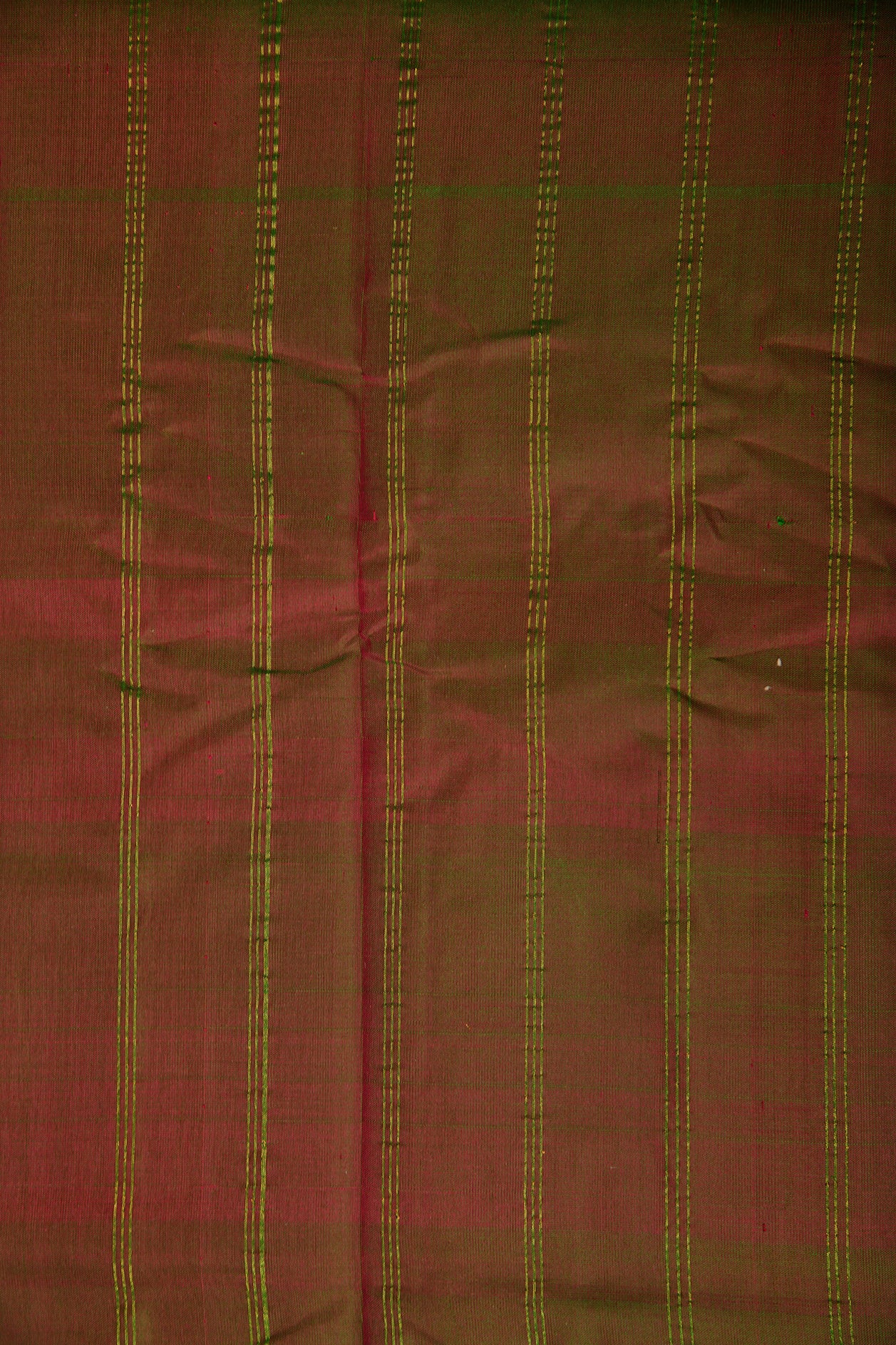 Stripes Dark Pink Gadwal Silk Cotton Saree
