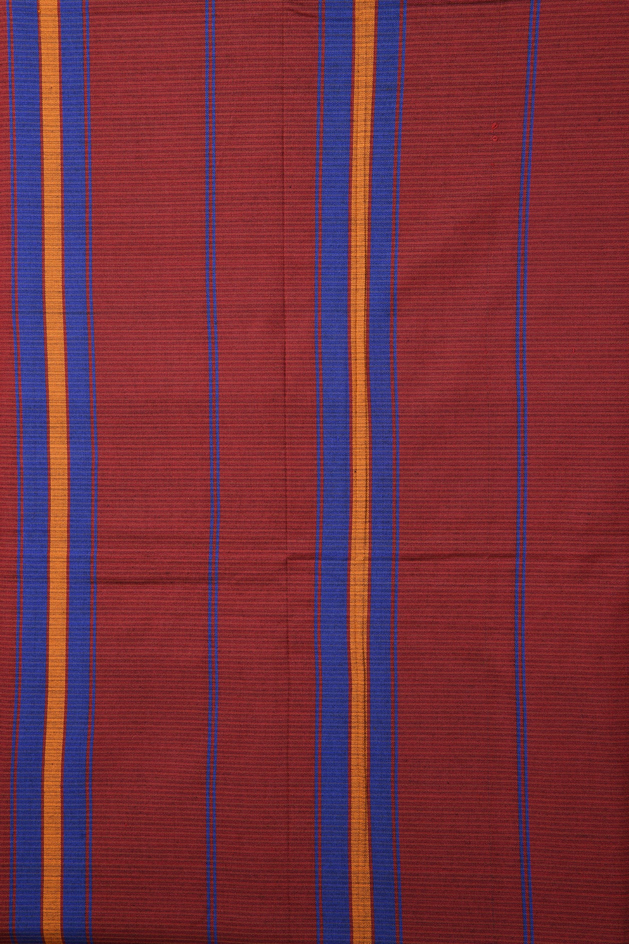 Striped Navy Blue Dharwad Cotton Saree