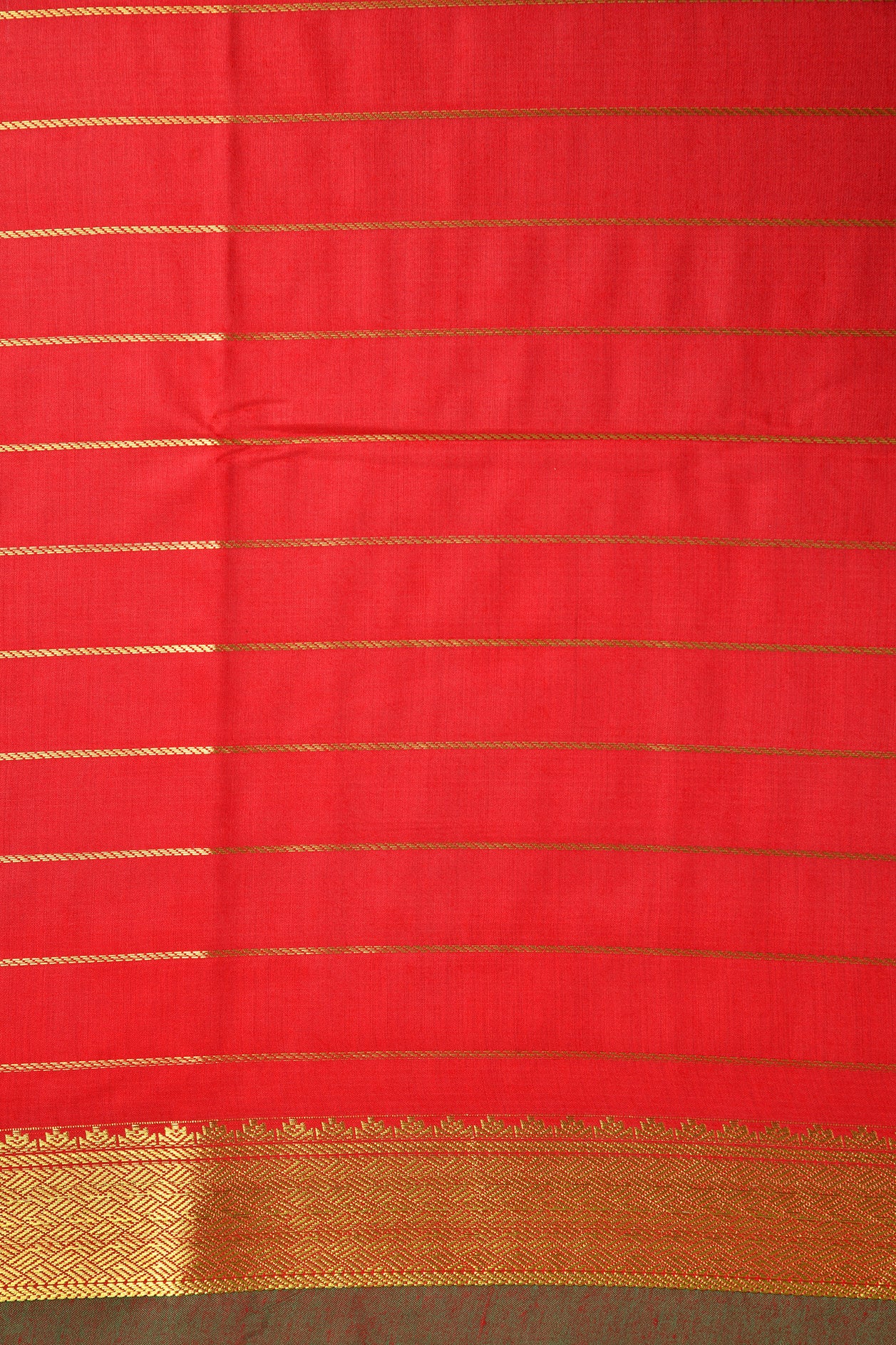 Stripes Red Apoorva Art Silk Saree
