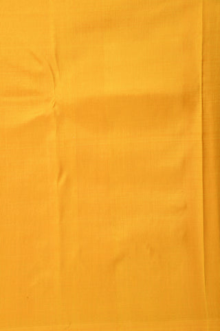 Temple Border Mustard Kanchipuram Silk Saree