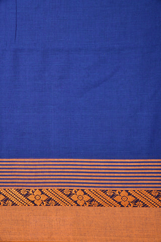 Thread Work Border Blue Bengal Cotton Saree