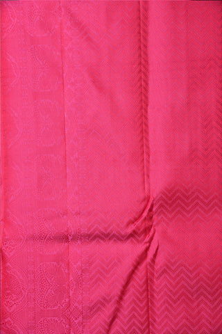 Thread Work Rose Pink Kanchipuram Silk Saree
