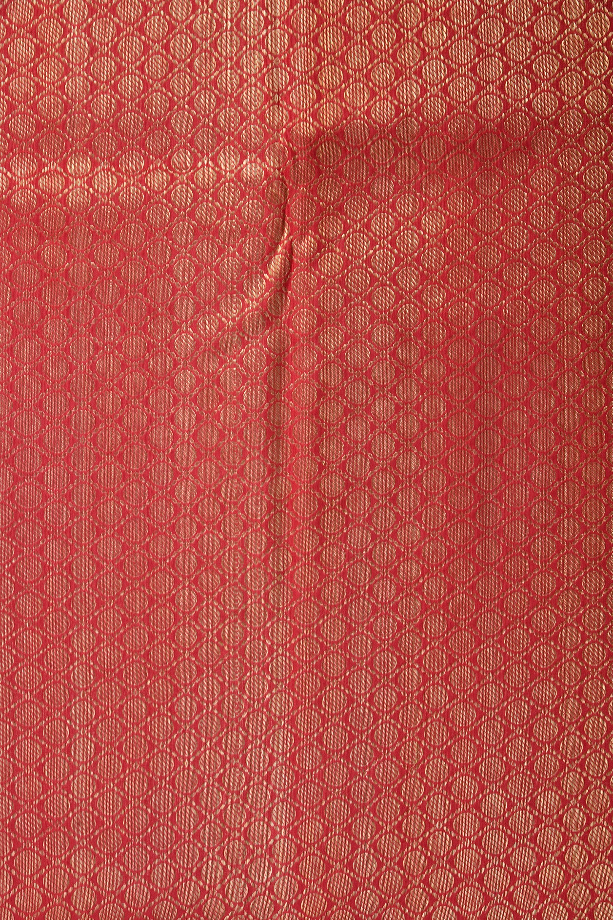 Thread Work With Checked Dark Beige Kanchipuram Silk Saree