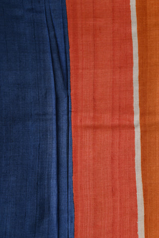 Multicolor Tussar Silk Saree