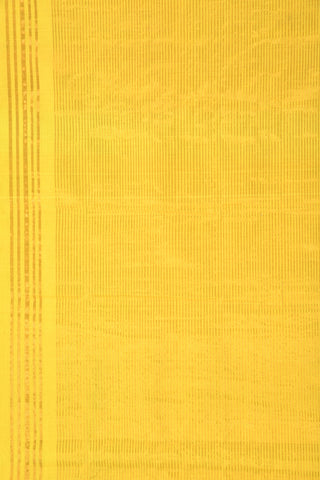 Yellow Mangalagiri Cotton Saree